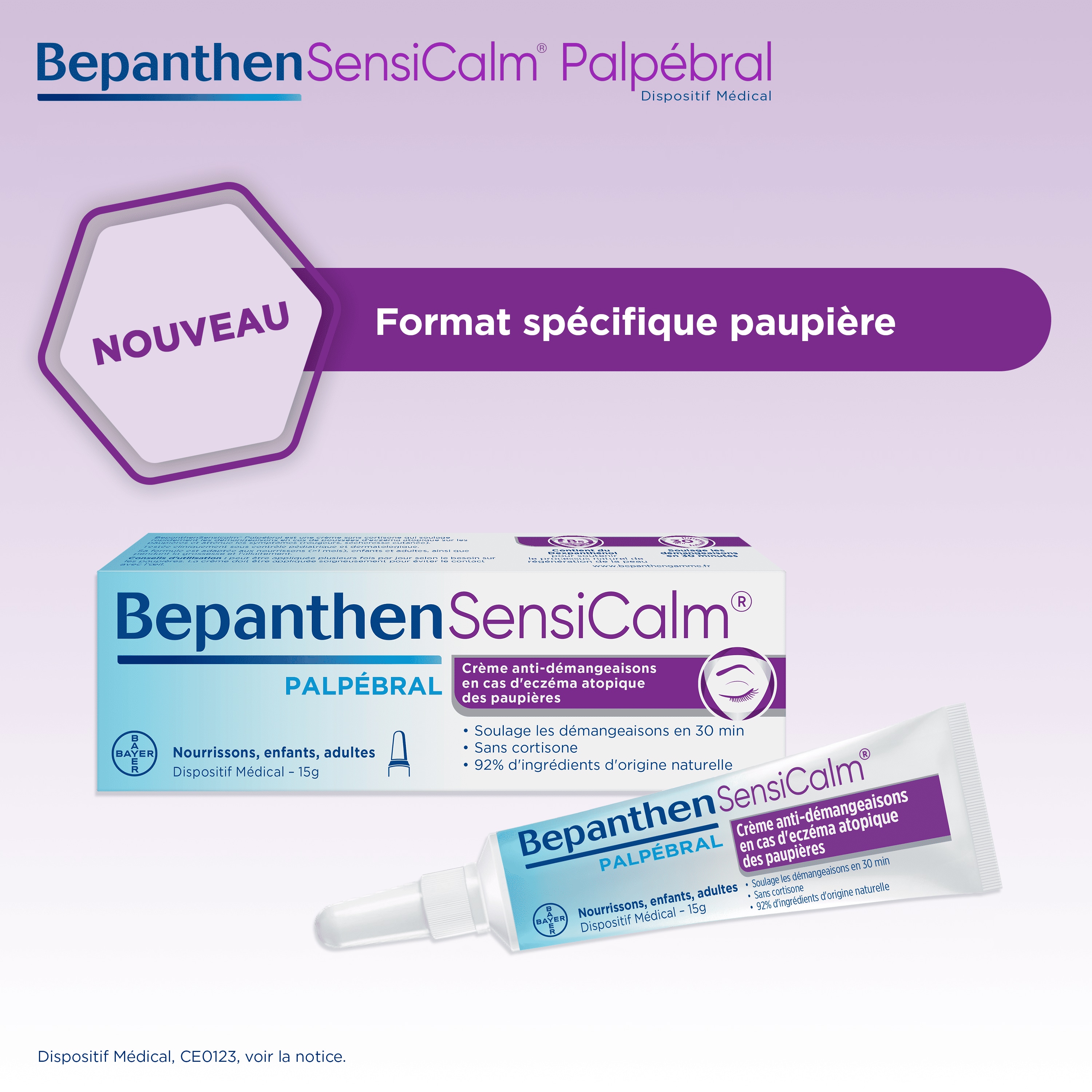 bepanthen Sensicalm Palpebral Noueveau format specifique pquières