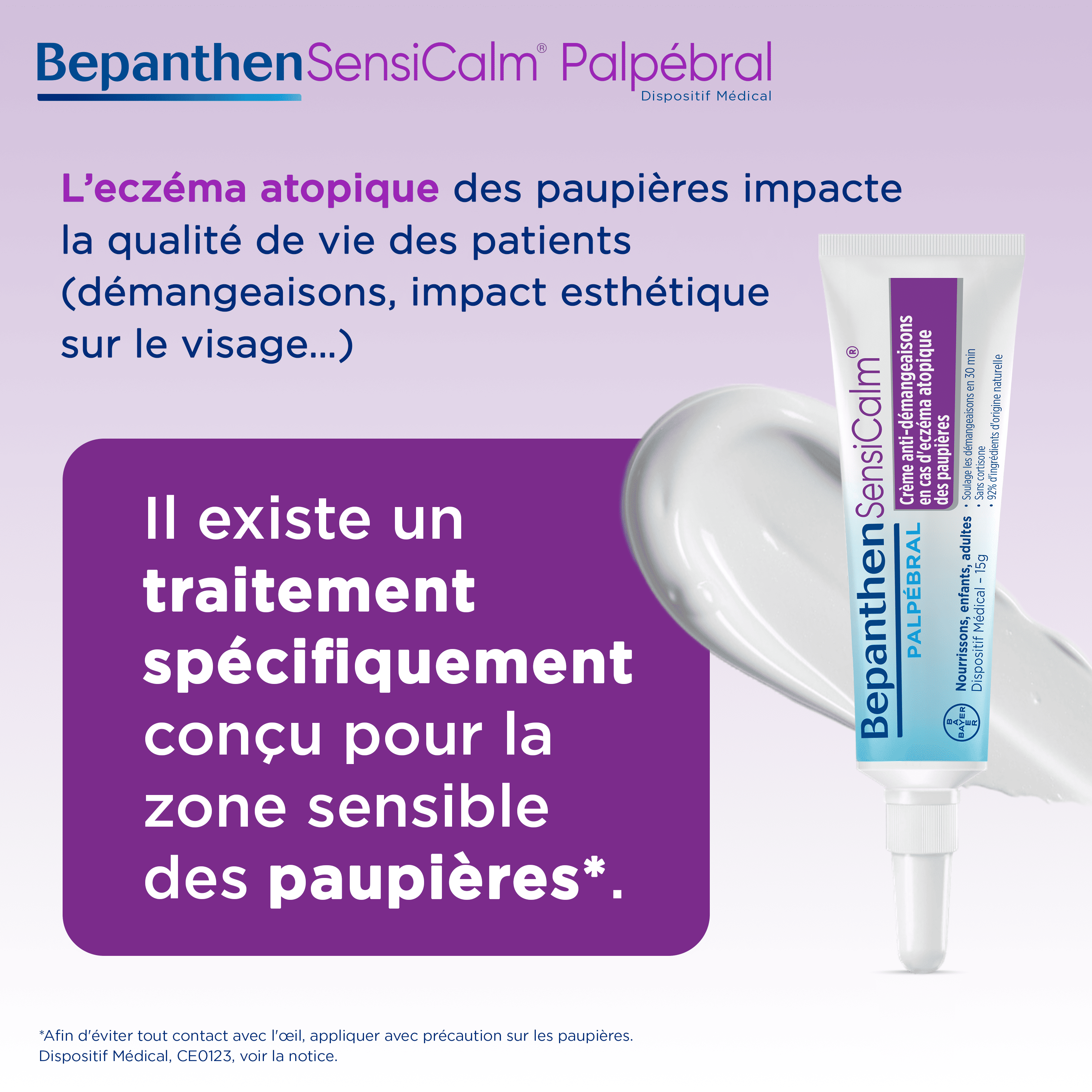 L'eczema atopique des paupières impact la qualité de vie des patients - il existe un traitement spécifiquement conçu pour la zone sensible des paupières
